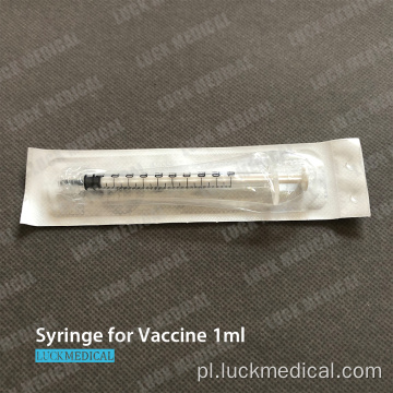 Usuwanie strzykawki szczepionki 1 ml